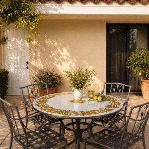 Tavolo con decoro Arance