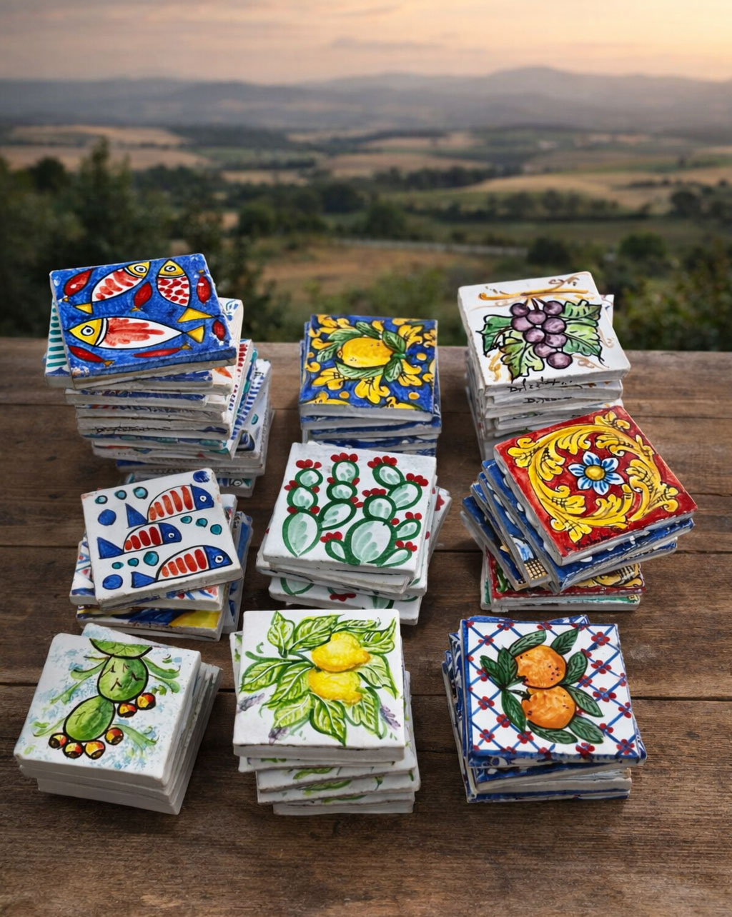 Maioliche 10x10 vari decori