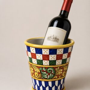Secchiello Porta Vino Decoro Carretto