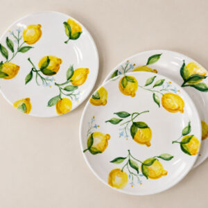 Servizio Piatti Decoro Limoni