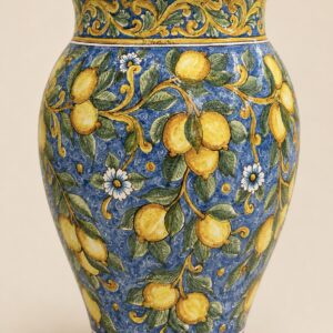 Giara con Decoro Limoni e Fiori